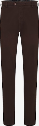 MEYER Regular Chino Pants 'Bonn' in Brown: front