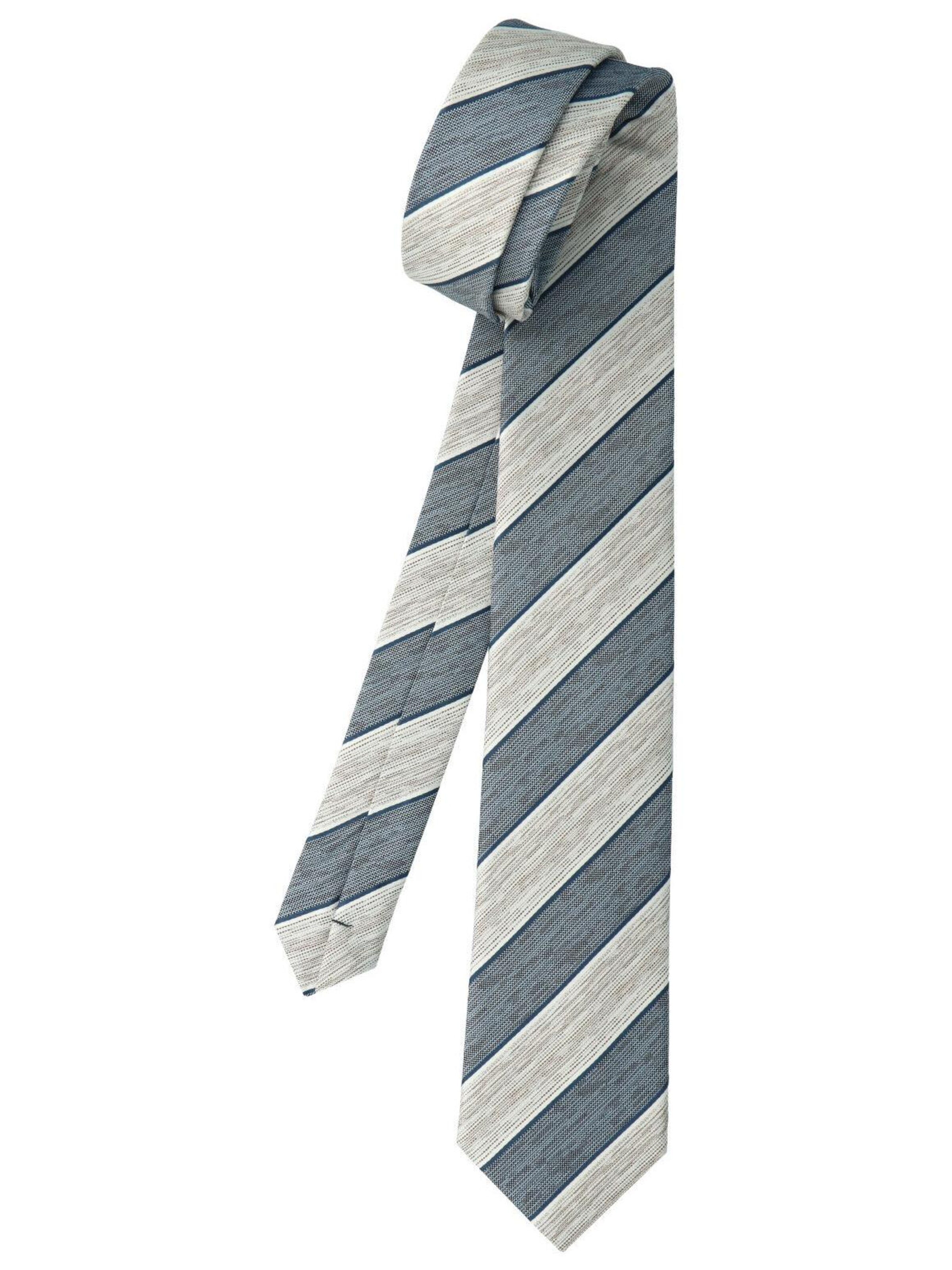 WILLEN Tie 'Pastell Blockstreifen' in Brown: front