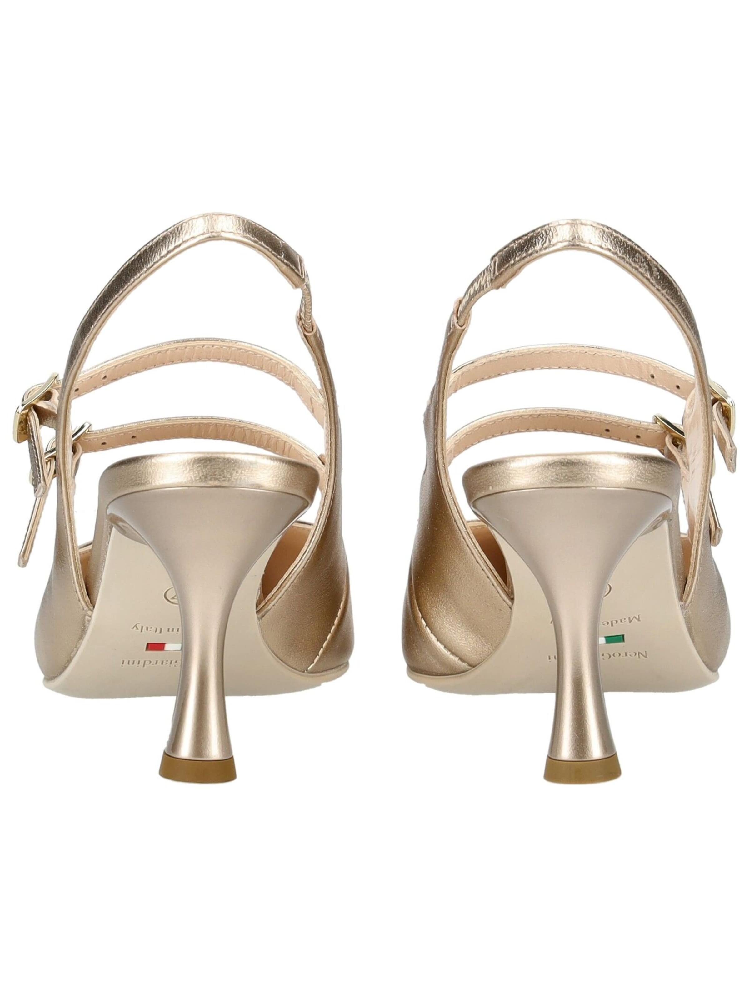 Décolleté sling di Nero Giardini in oro