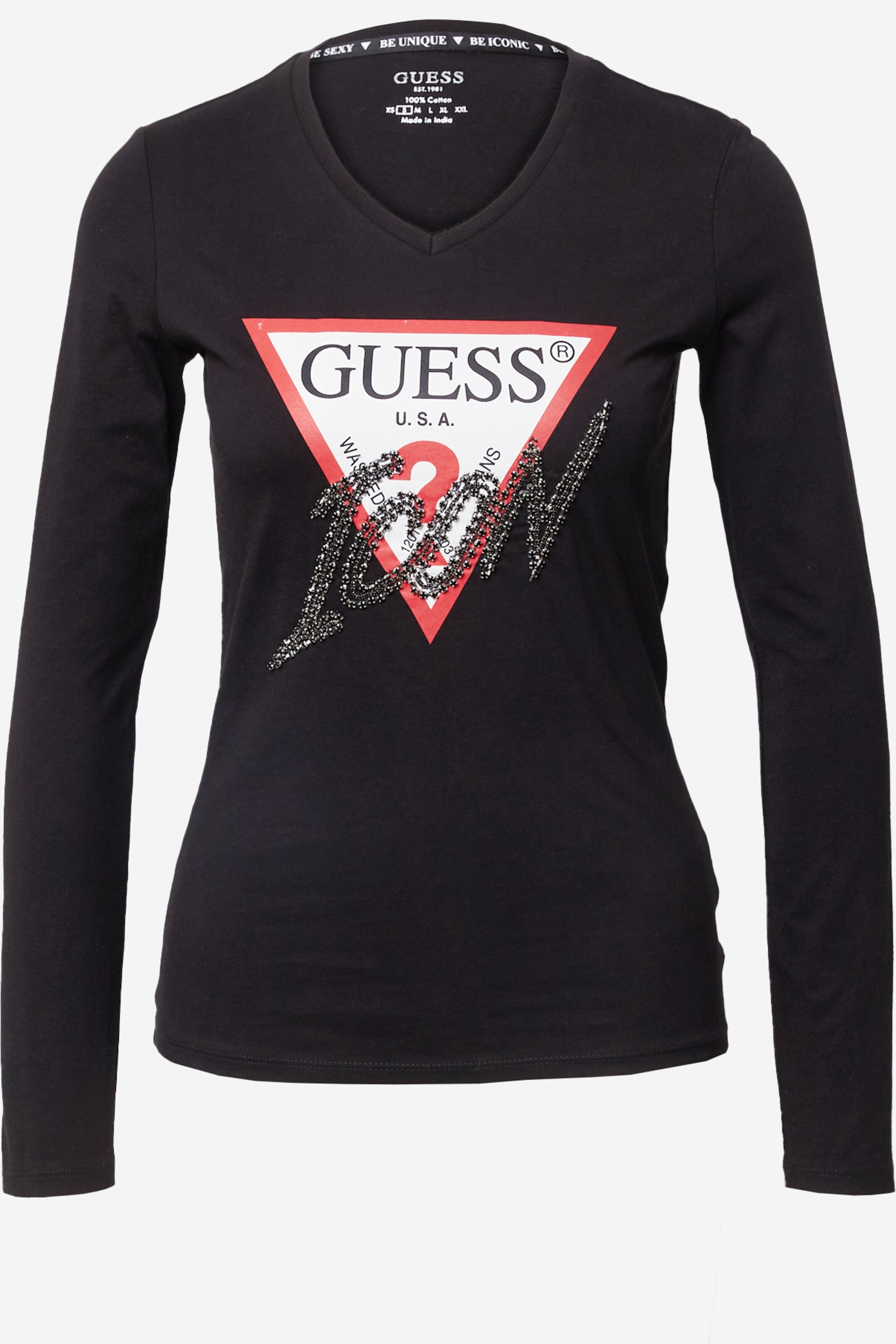 GUESS Shirt in Black ABOUT YOU