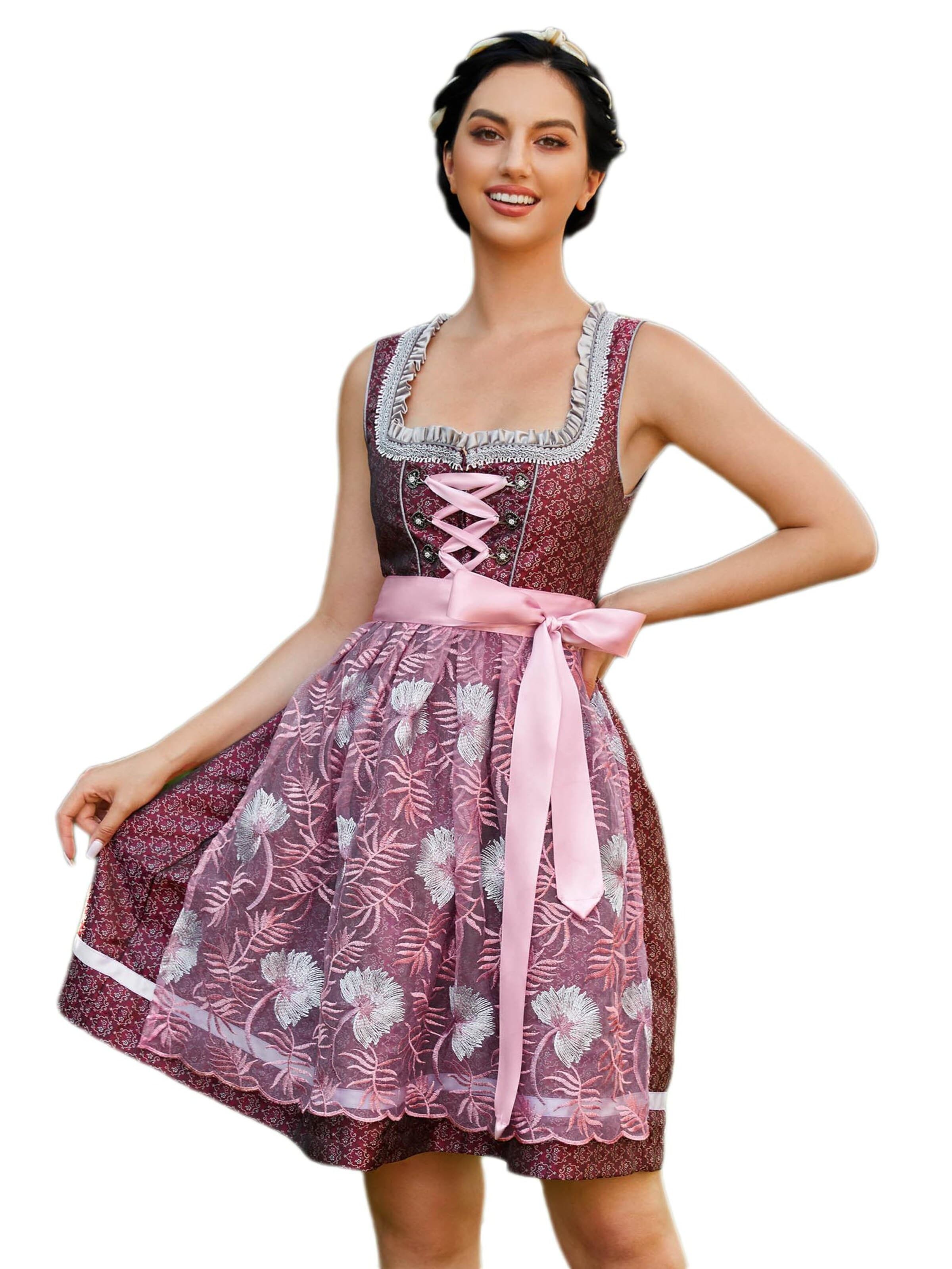 Yesfashion Dirndl‌‌‌‌‌ in Rot: Vorderseite