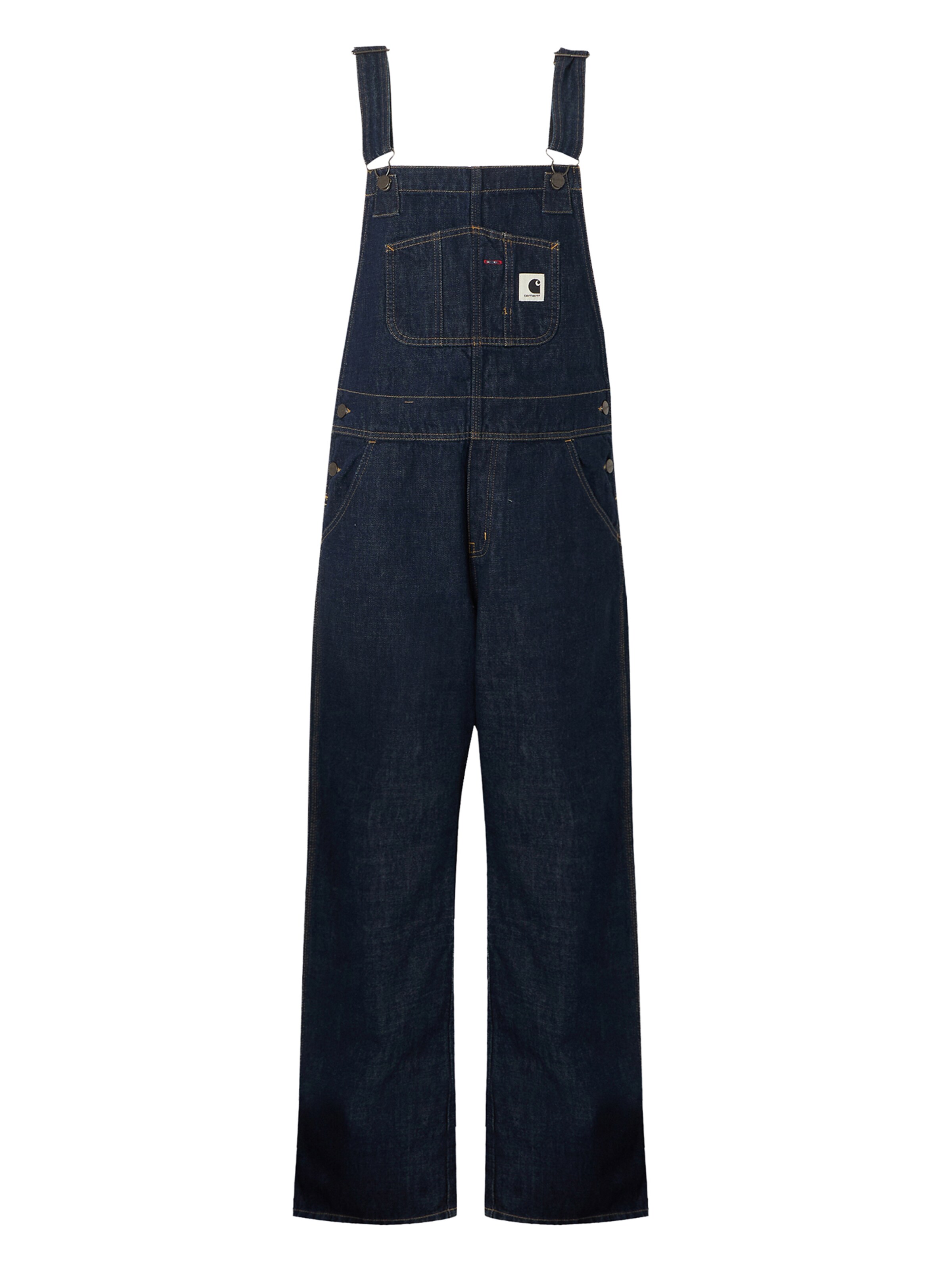 Carhartt WIP Latzjeans in Blau: Vorderseite