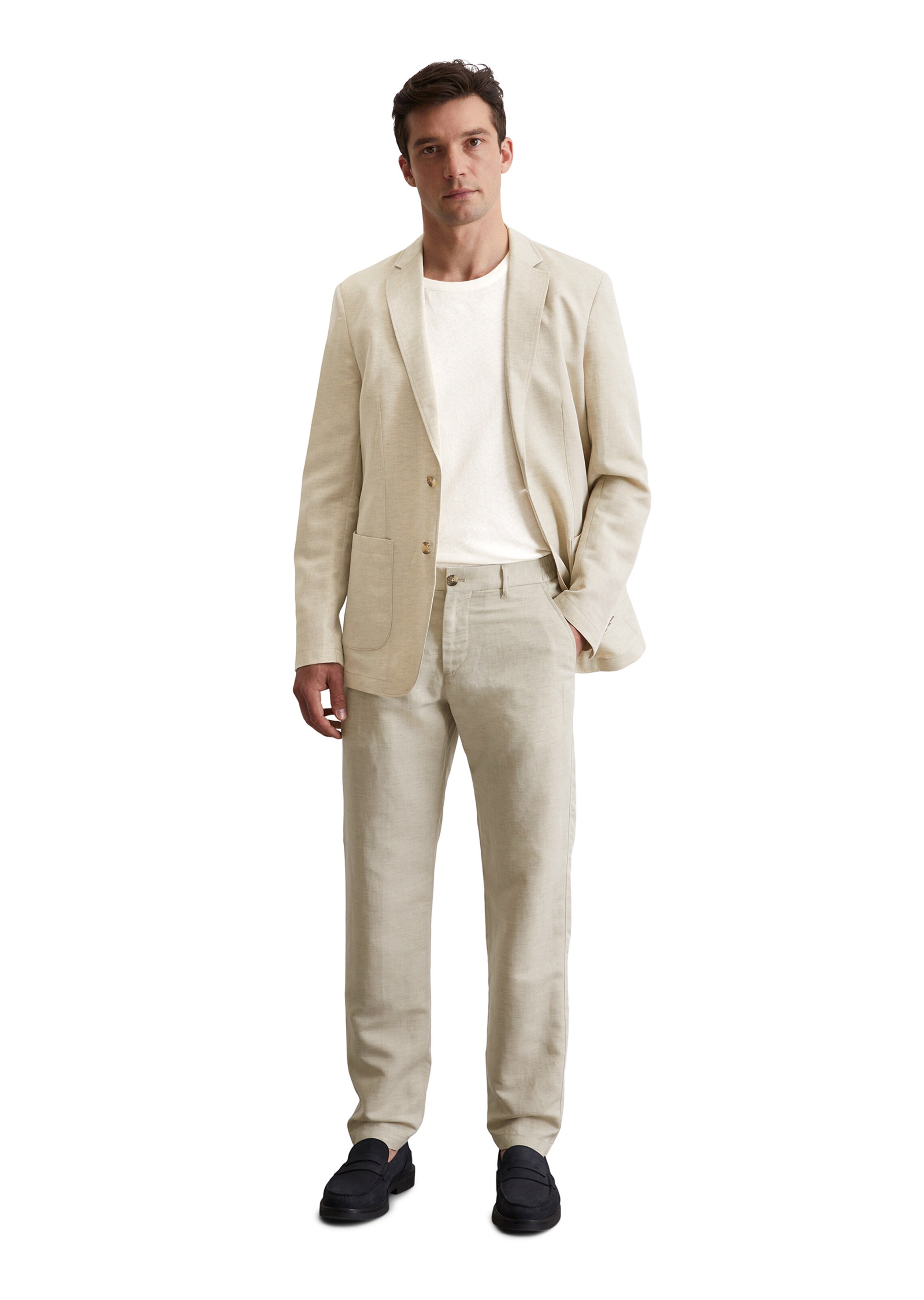 Marc O'Polo Slim fit Blazer in Brown