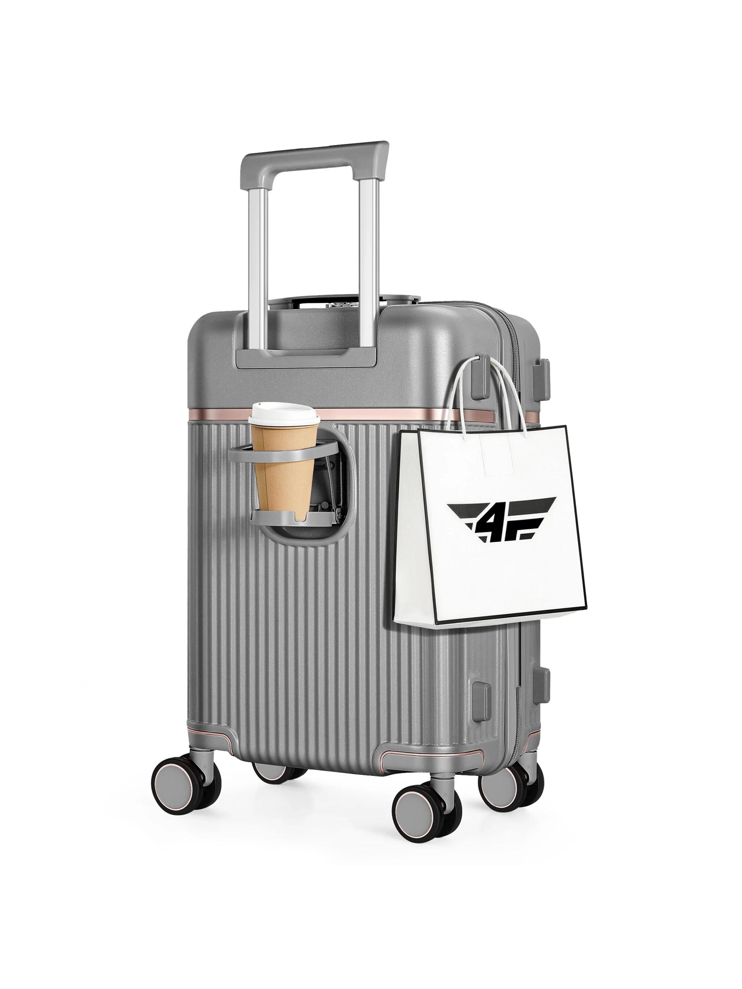 4FLY Suitcase Set in Silver