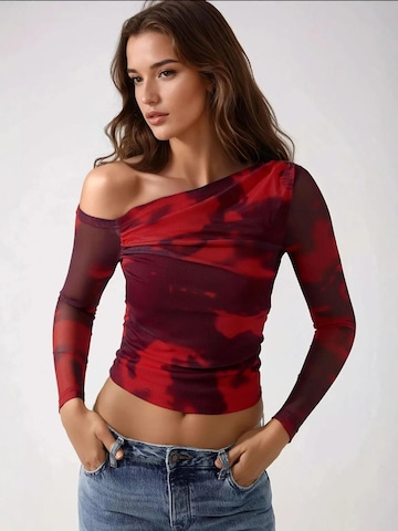 Camicia da donna di Hiccup in rosso: frontale