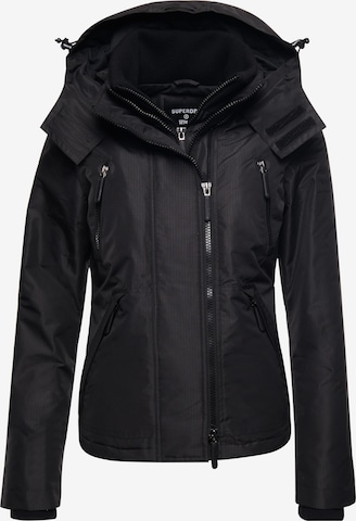 Veste fonctionnelle Superdry en noir : devant