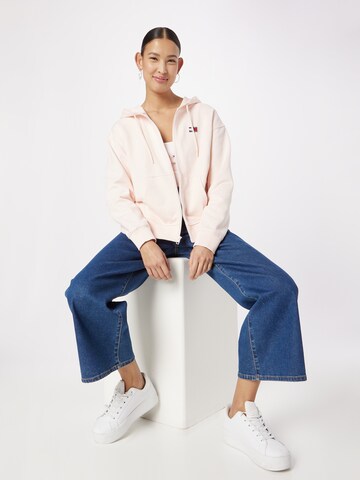 Giacca di felpa di Tommy Jeans in rosa