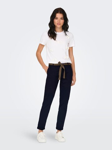 Regular Pantalon chino 'ONLBIANA' ONLY en bleu