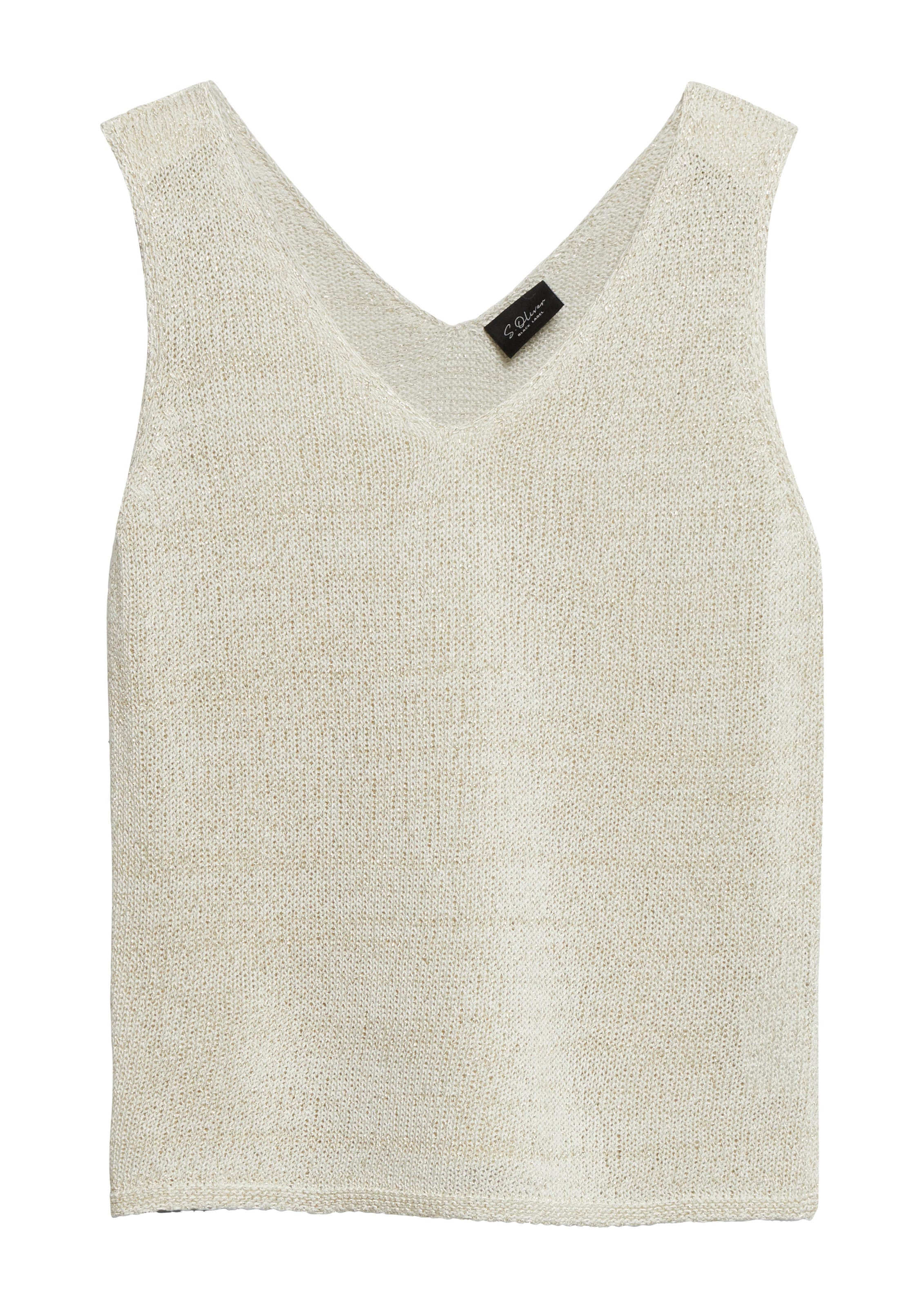 s.Oliver Stricktop in Beige: Vorderseite