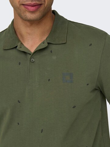 zaļš Only & Sons T-Krekls 'DAVE'