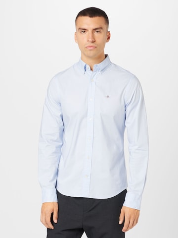 GANT Slim fit Button Up Shirt in Blue: front