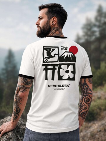 Neverless Shirt 'Japan Fuji' in White