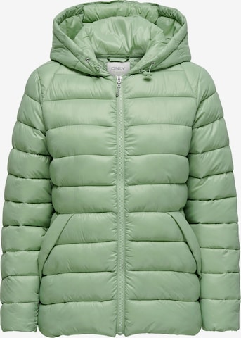 ONLY Winter Jacket 'SKY' in Green: front