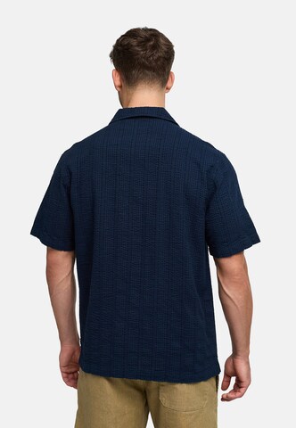INDICODE JEANS Regular fit Button Up Shirt 'INWallz' in Blue