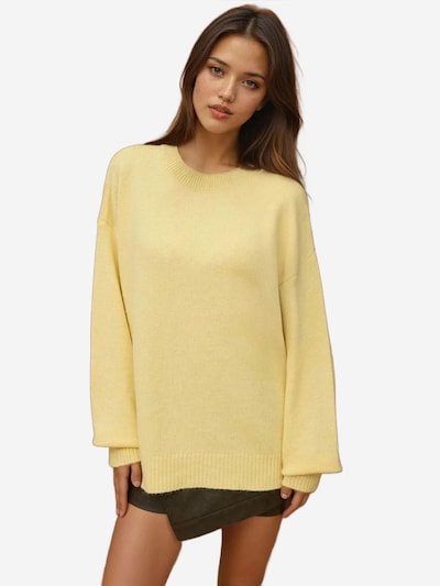 Hiccup Pull-over en S en jaune citron, Vue avec produit