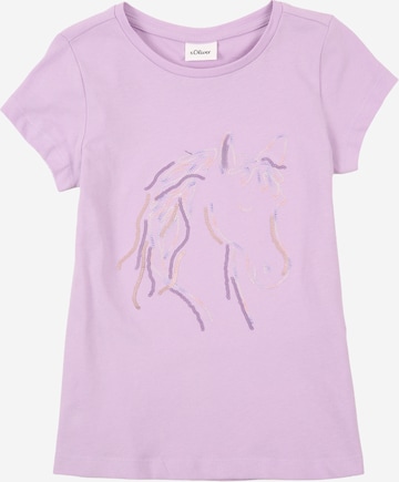 s.Oliver Футболка в Лиловый: спереди