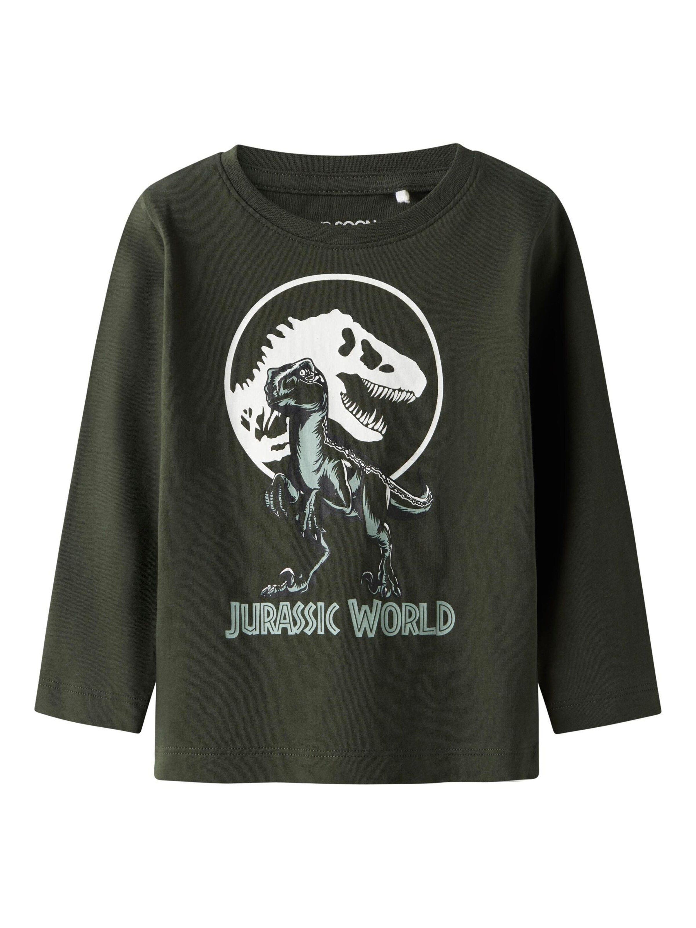TWO SOON - Camiseta 'Jurassic World' en verde: frente