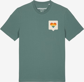 T-Shirt ' Von Herzen ' Watapparel en vert : devant