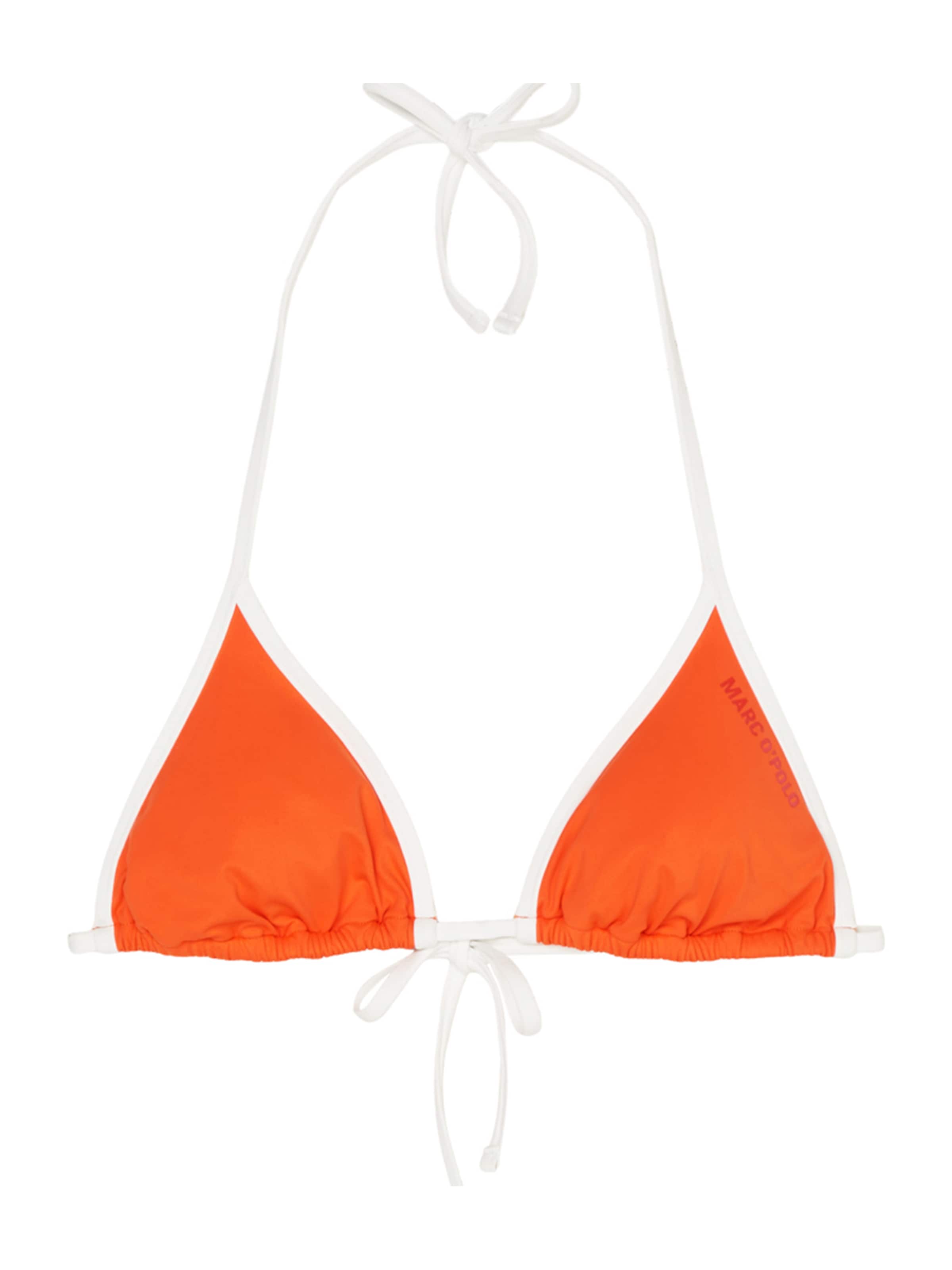 Marc O'Polo Triangel Bikinitop ' High Shine ' in Oranje: voorkant