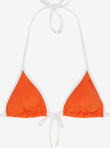 Triangle Hauts de bikini ' High Shine ' Marc O'Polo en orange : devant