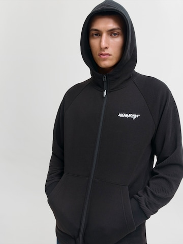 JACK & JONES Кофта на молнии 'JJTHATCHER' в Черный