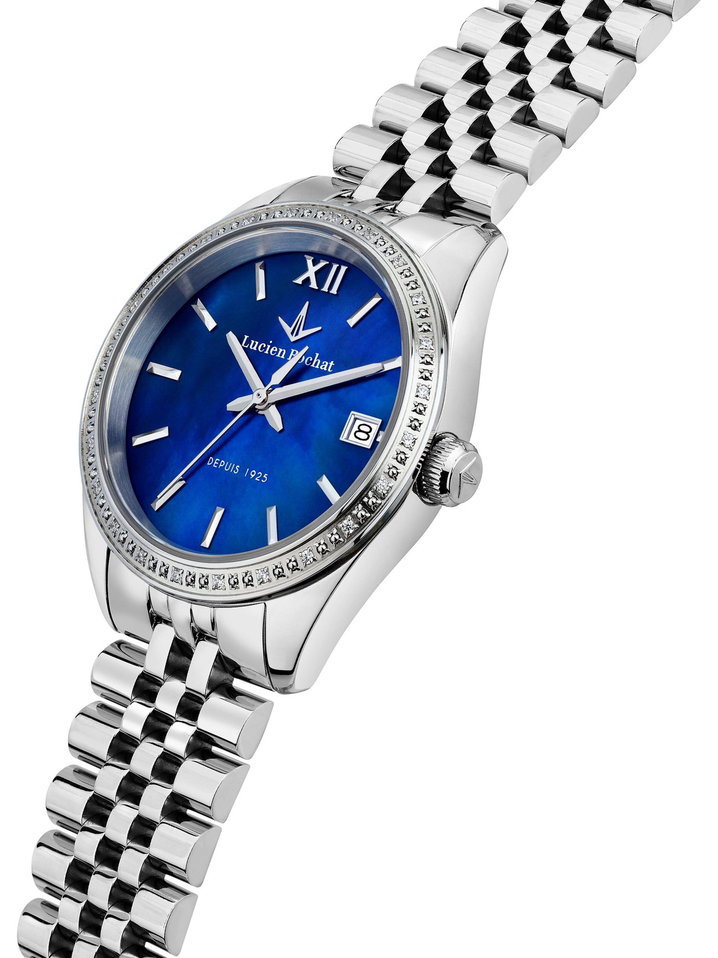 Lucien Rochat Analoguhr in Silber