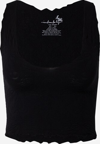 Free People Top 'HERE FOR YOU' in Black: front