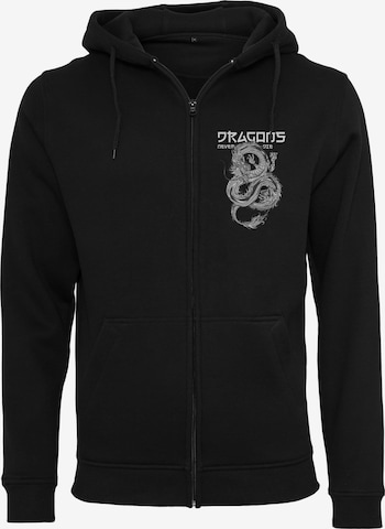 Mister Tee Sweatjacke 'Never Die' in Schwarz: predná strana