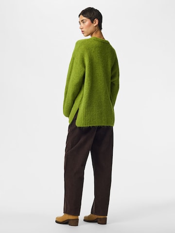 PIECES Sweater 'PCTina' in Green
