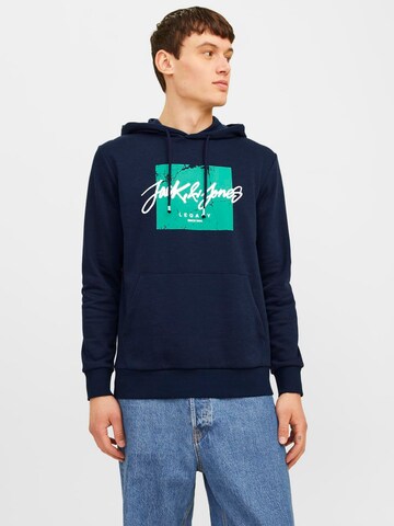 Felpa 'JJTiley' di JACK & JONES in blu: frontale
