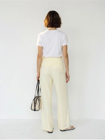 Wide Leg Pantalon 'Hose' Bianco Lucci en beige