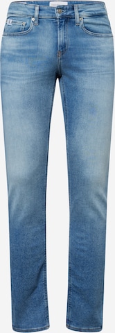 Calvin Klein JeansSlimfit Traperice - plava boja: prednji dio