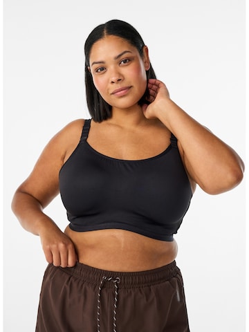 Active by Zizzi - Bustier Sujetador 'Ahelene' en negro: frente