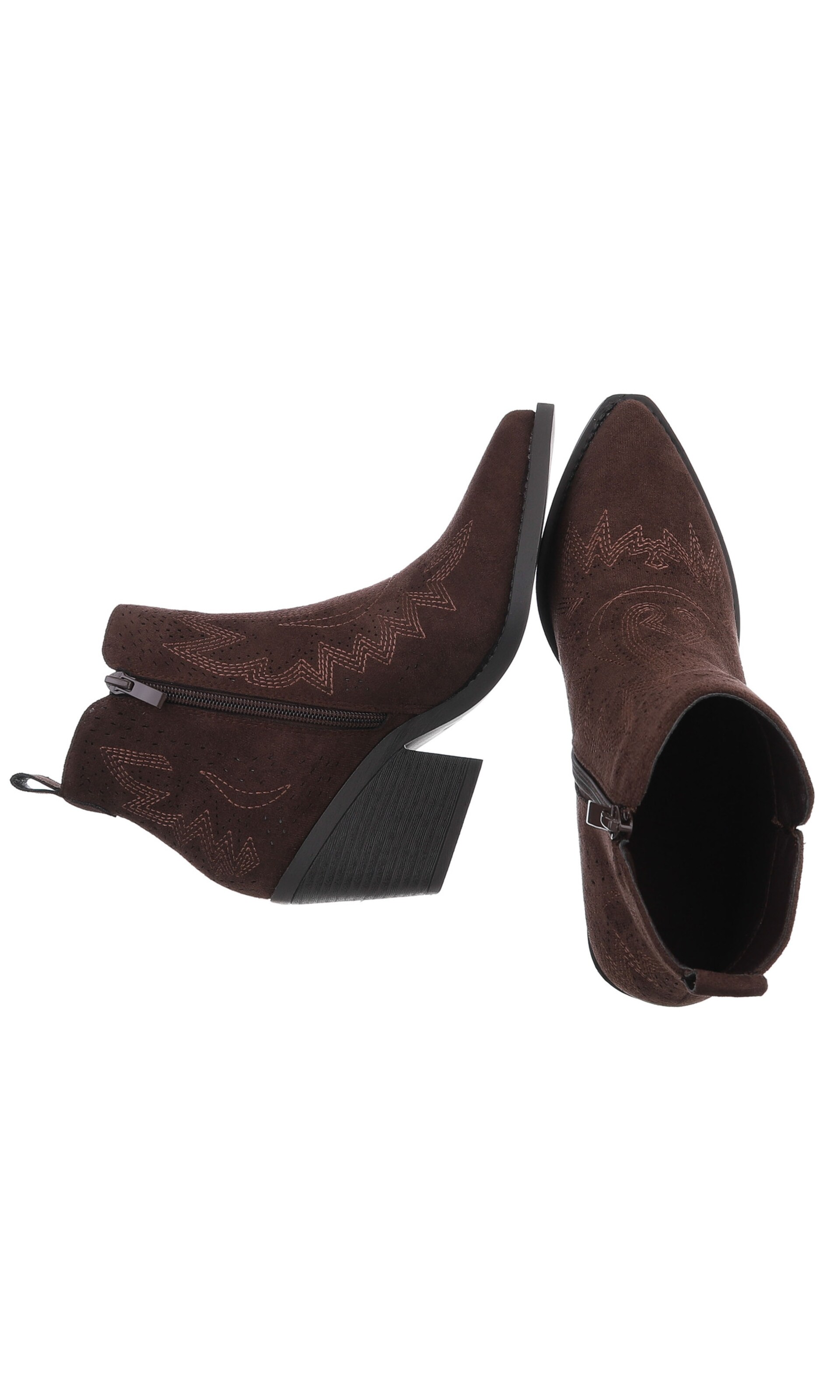 Ital-Design Cowboystiefel in Braun