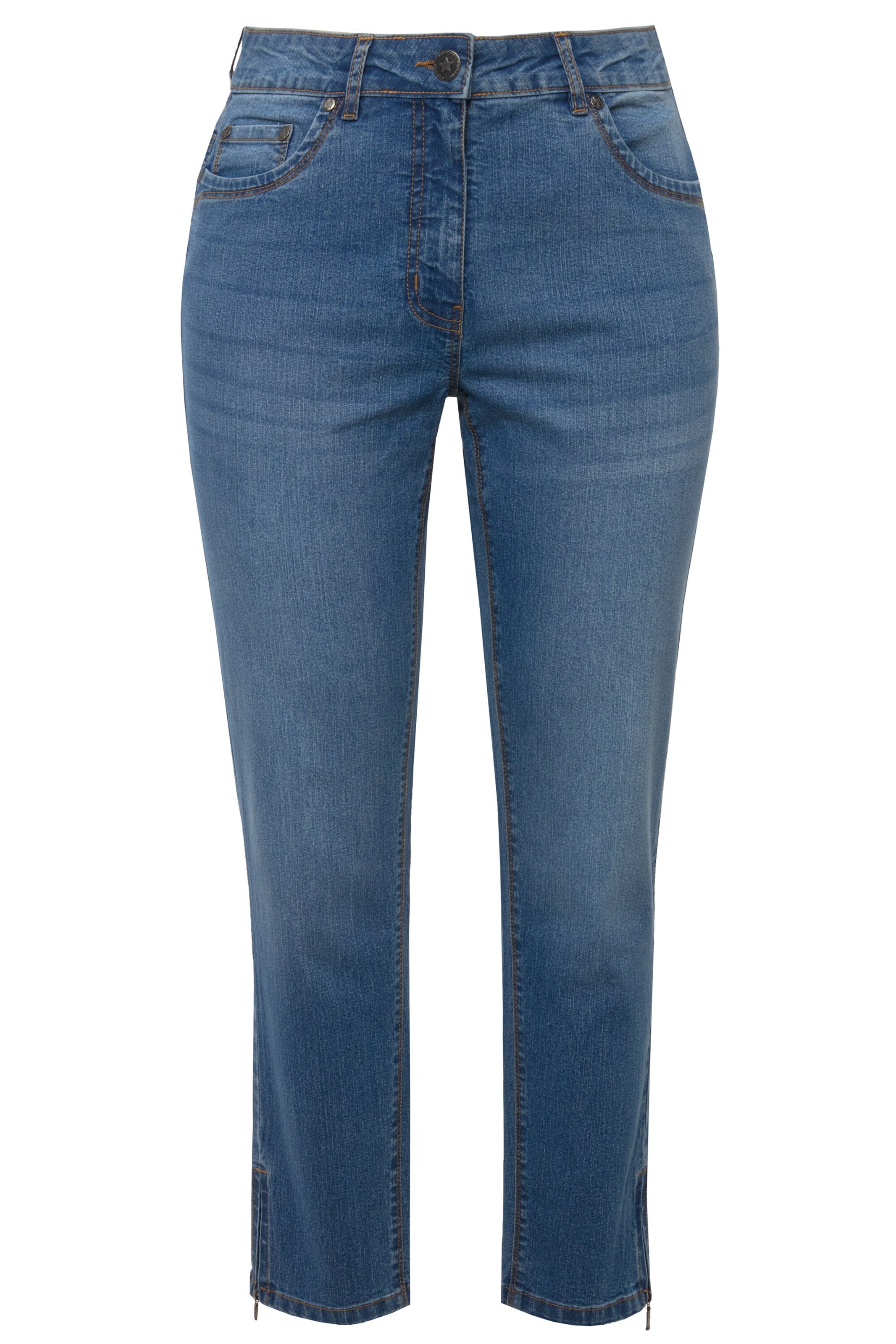 Angel of Style Slimfit Jeans in Blauw: voorkant