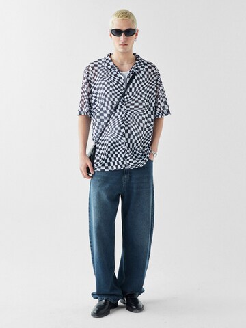 VAMOS CLO Comfort fit Button Up Shirt 'Miami' in Black