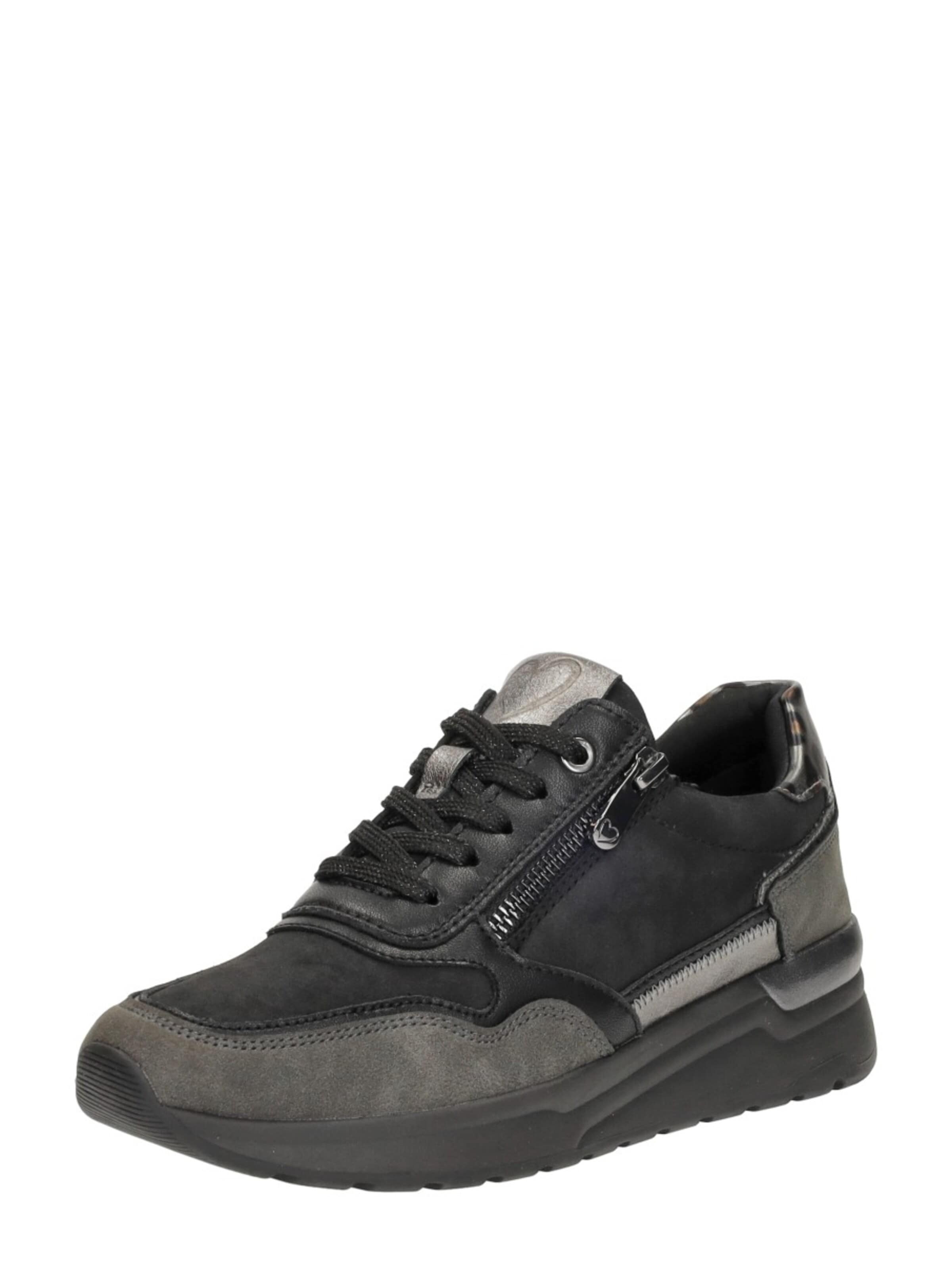 MARCO TOZZI Sneakers laag 'Sneakers Laag' in Zwart