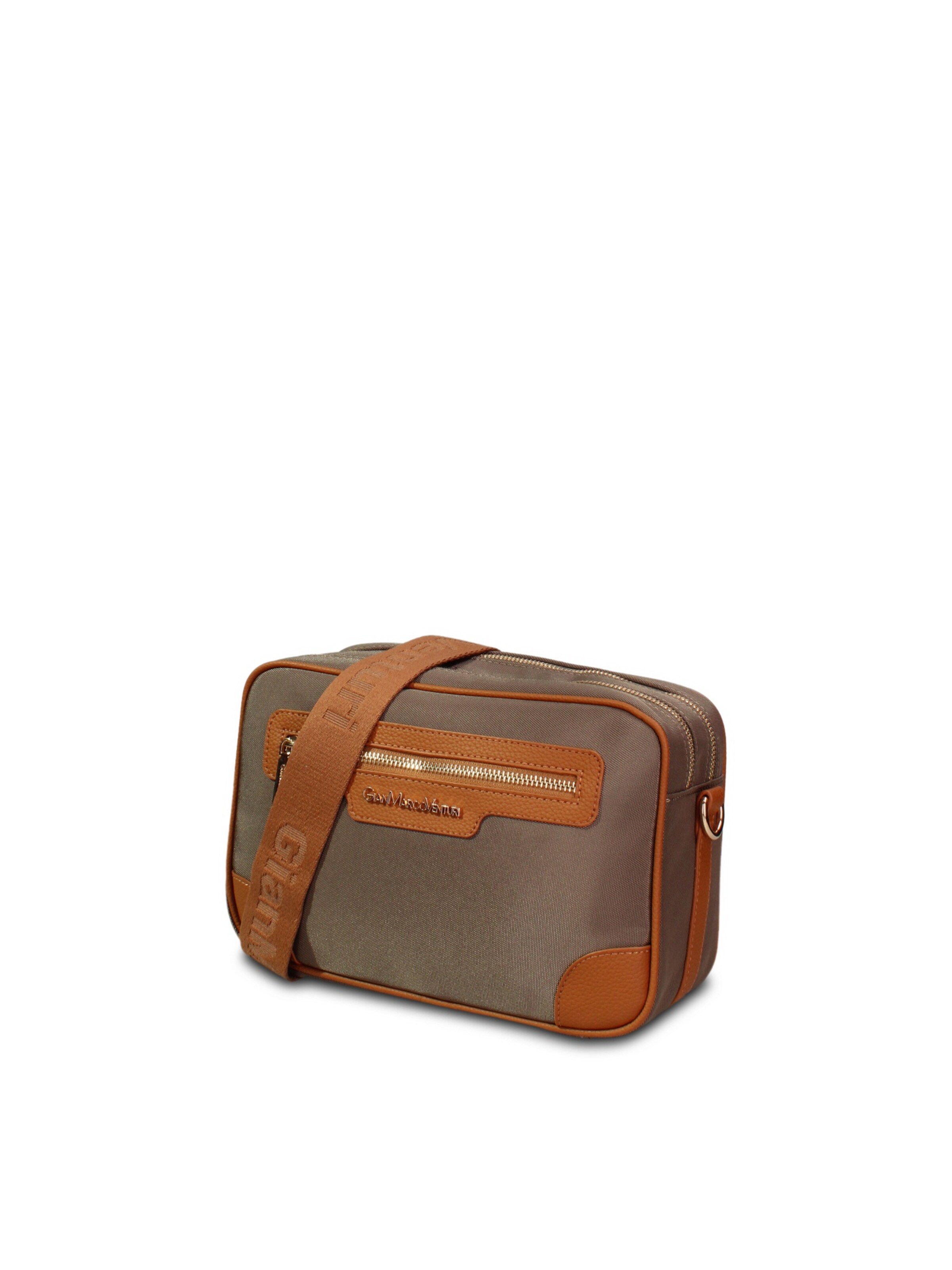 Borsa a tracolla 'Borsa a Tracolla Pelle Vegana Gianmarco Venturi Nera e - Versatile Donna' di GianMarco Venturi in verde: frontale