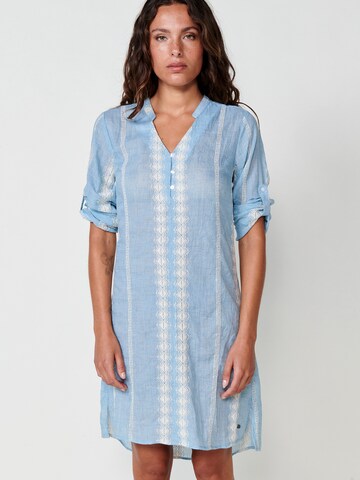 Robe-chemise KOROSHI en bleu