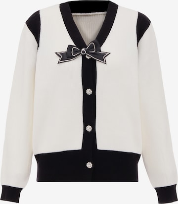 nelice Strickjacke in Weiß: Vorderseite