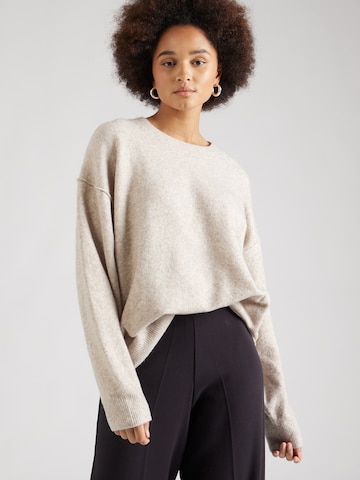 WEEKDAY Sweater 'Annie' in Beige: front