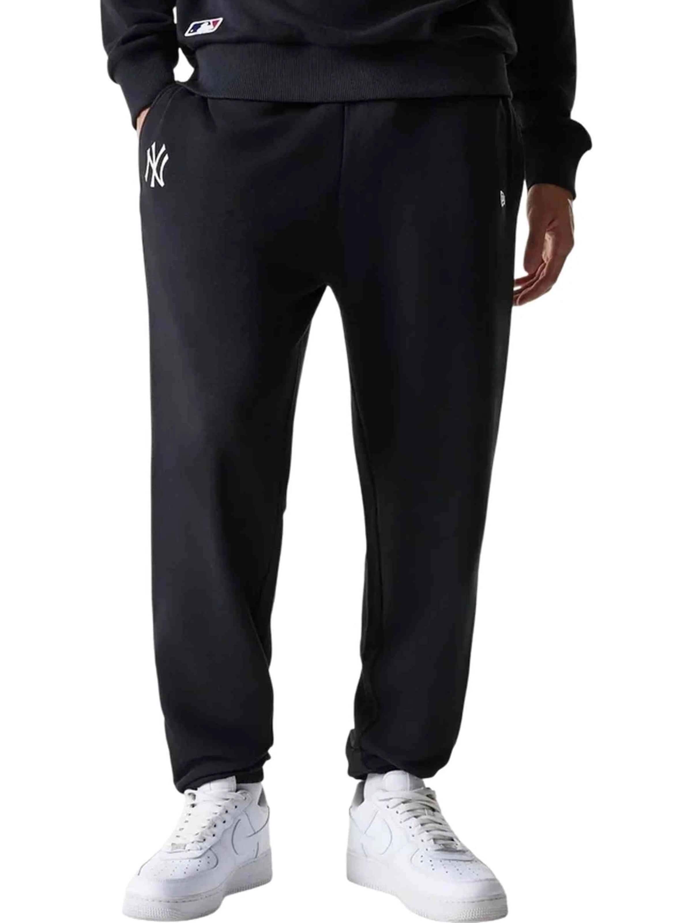 NEW ERA - regular Pantalón deportivo en negro: frente