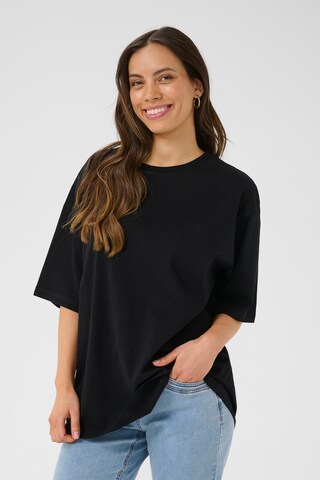 T-shirt 'Okina' Cream en noir : devant