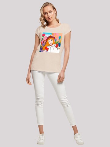 F4NT4STIC Shirt 'Alice im Wunderland' in Beige