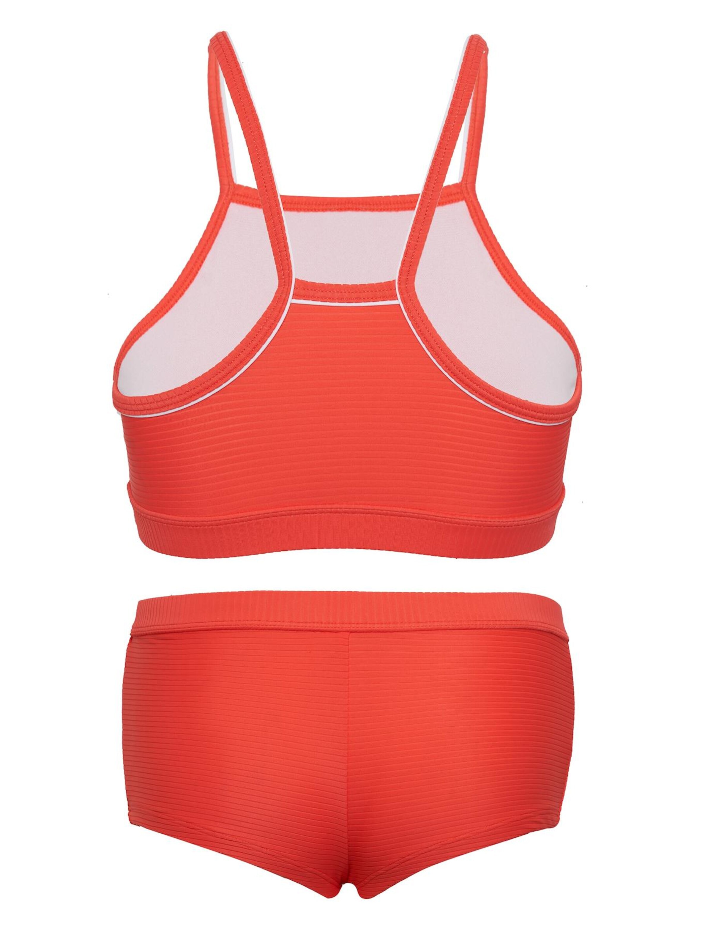 La V Bikini 'Bikini hipster broekje en crop top met racerback' in Oranje