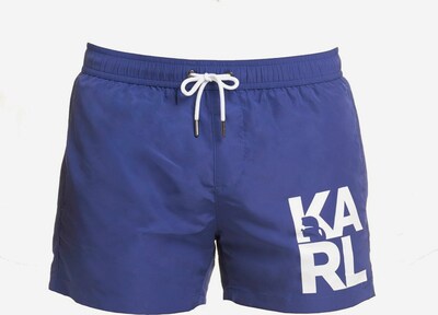 Karl Lagerfeld Badehose in blau, Produktansicht