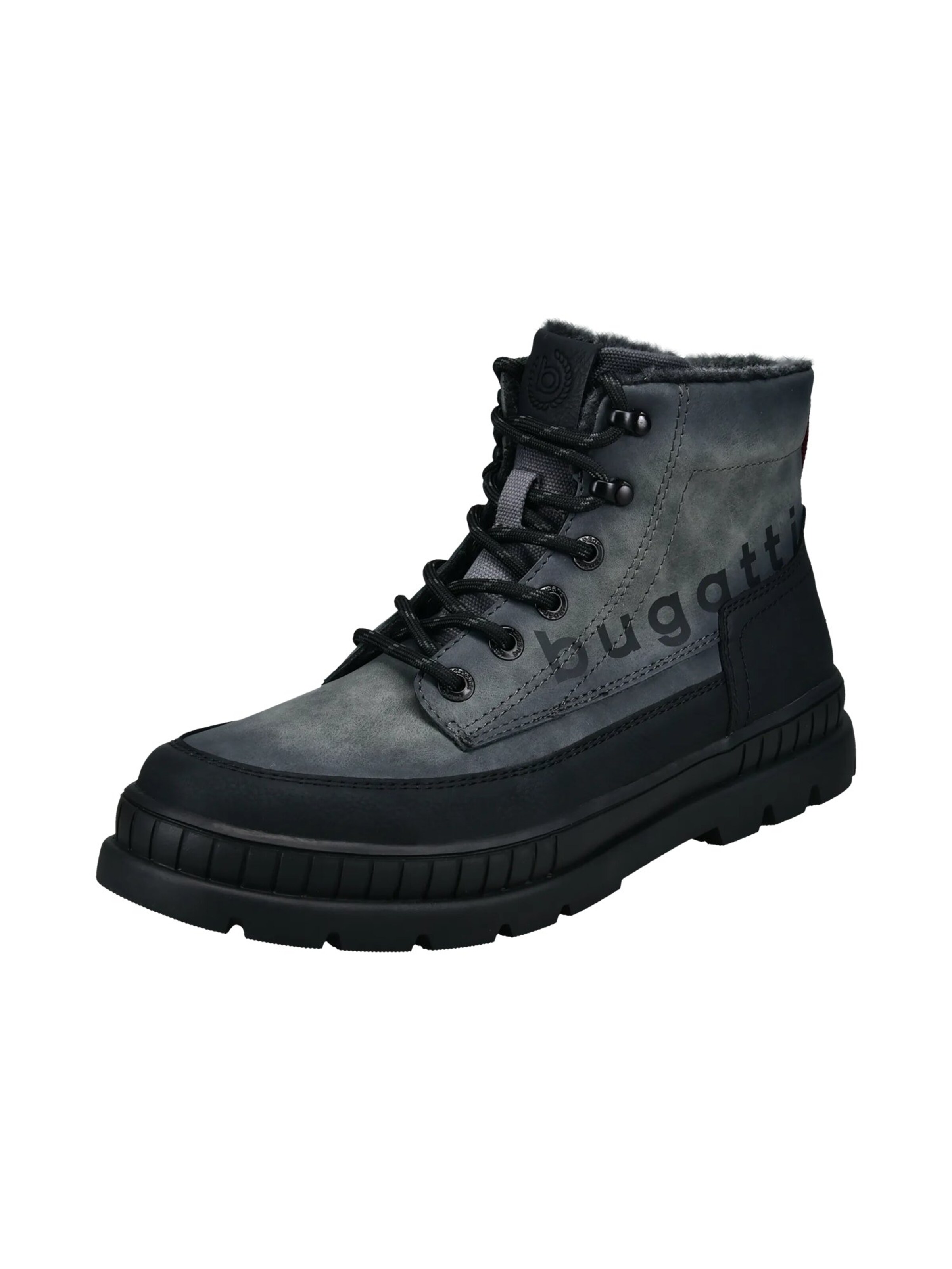 bugatti Μπότες με κορδόνια σε γκρι: μπροστά