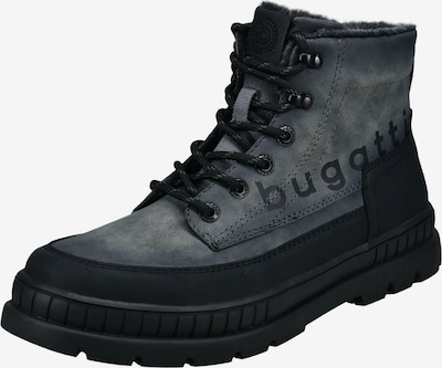 bugatti Nauhasaappaat värissä tummanharmaa / musta, Tuotenäkymä