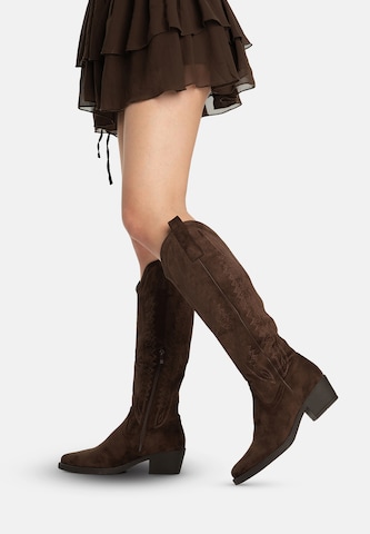 Salinyang Comwboystøvler i brun