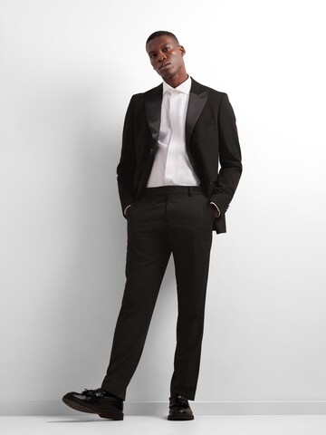 Coupe slim Pantalon à plis SELECTED HOMME en noir